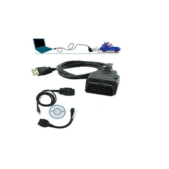 Galletto 1260 ECU Flasher EOBD 2 OBDII OBD chiptuning kábel